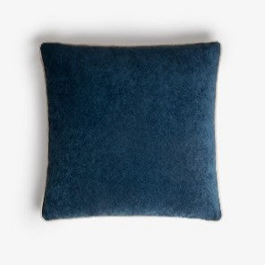 Lo Decor Blue Velvet Piped Cushion Cover