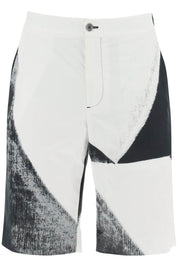 Alexander Mcqueen Brushstroke Shorts   White