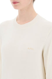 A.P.C. Vera Cotton Crewneck Pullover   White