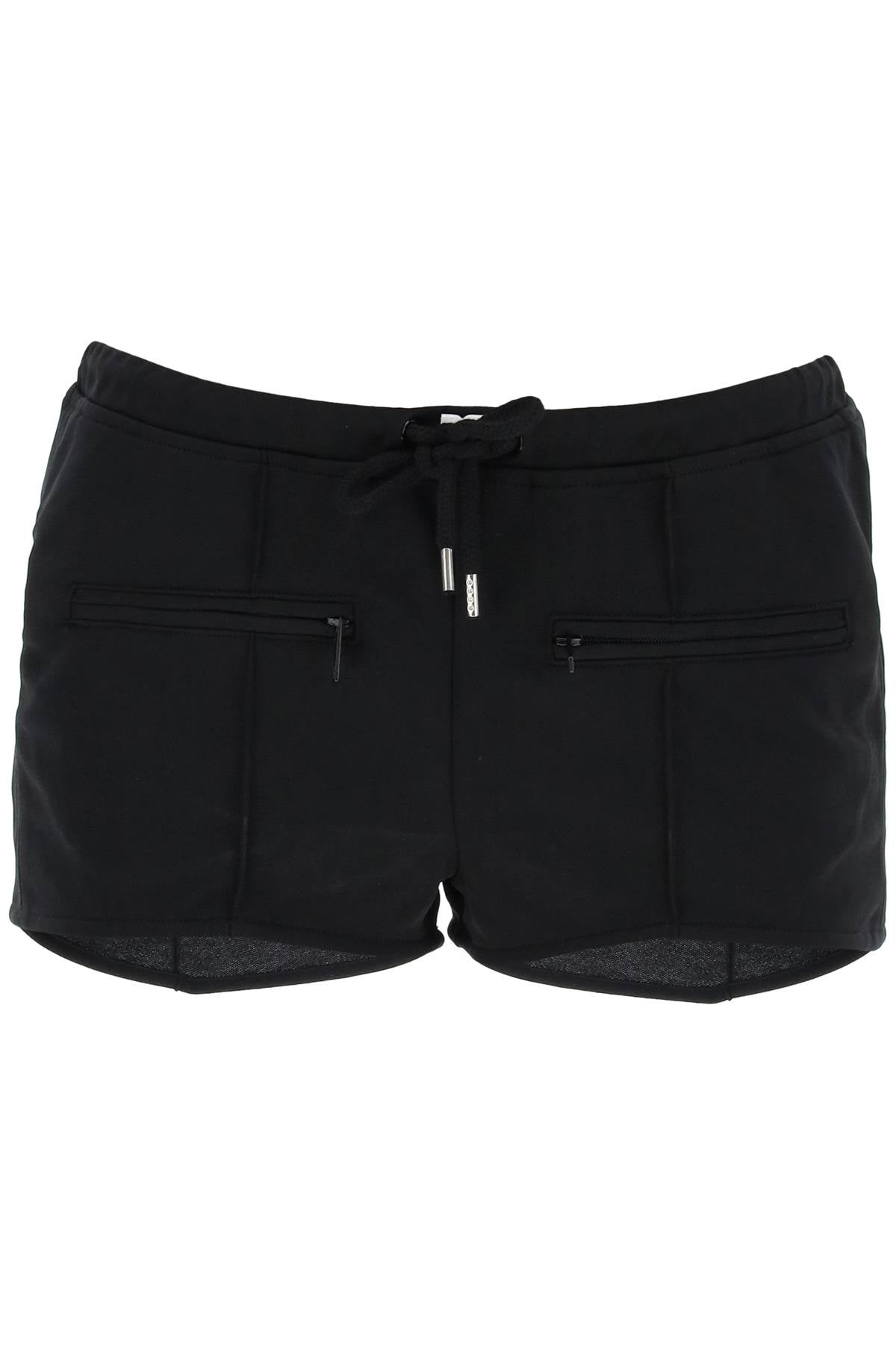 Courreges "jersey Interlock Mini Shorts   Black