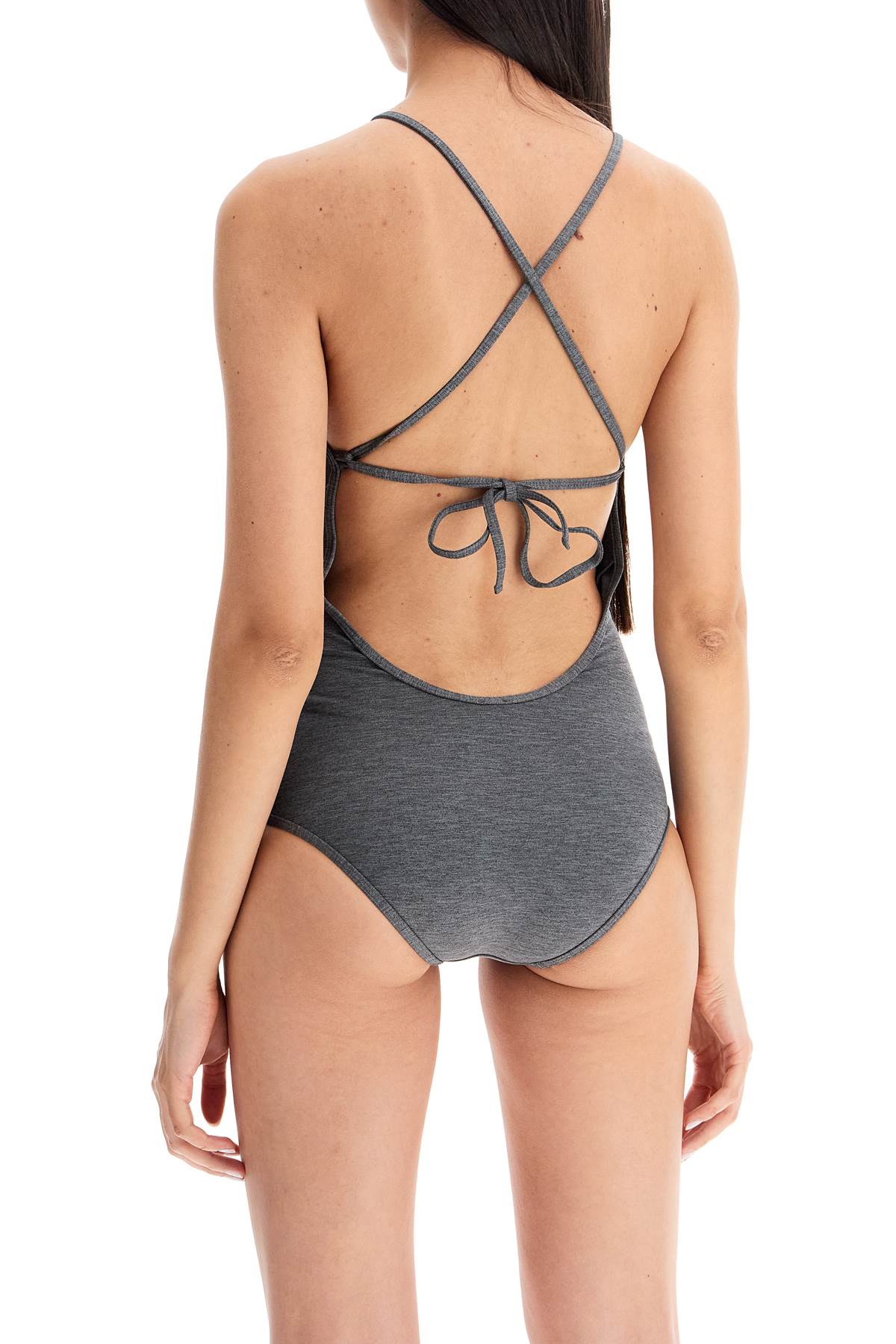 Toteme Halter Neck One Piece Swims   Grey