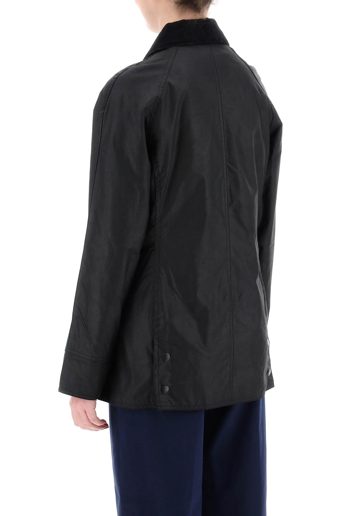 Barbour Beadnell Wax Jacket   Black