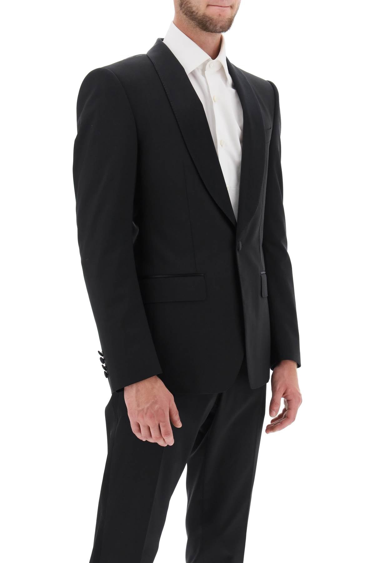 Dolce & Gabbana 'Sicilia' Tuxedo Jacket   Black