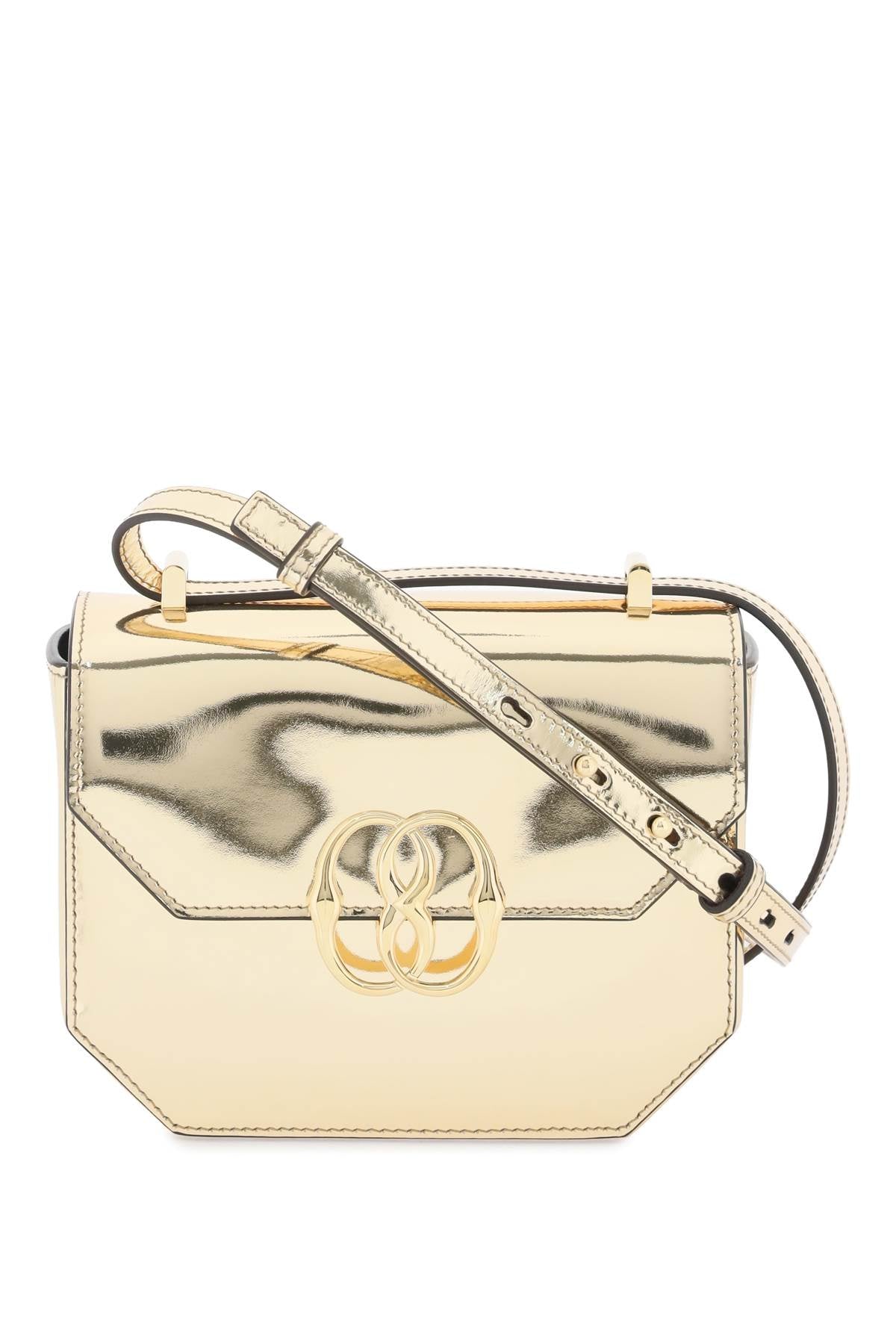 Bally Emblem Folio Crossbody Bag   Gold