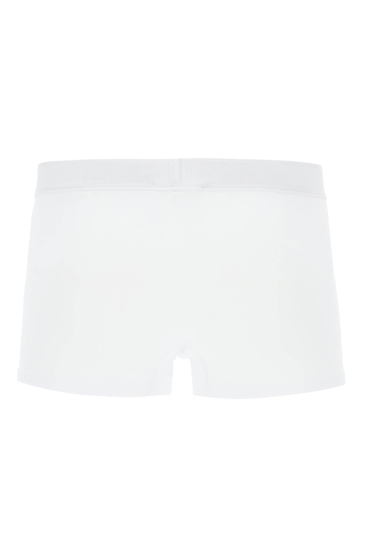 Versace Intimate Boxer Shorts With Logo Band   White