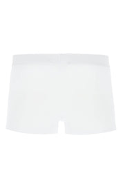 Versace Intimate Boxer Shorts With Logo Band   White