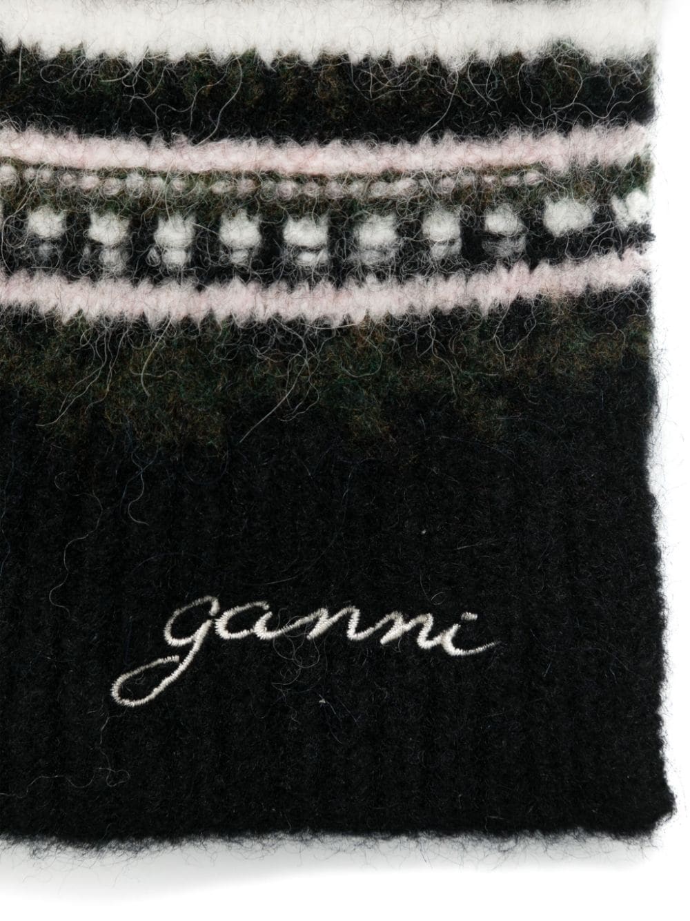 GANNI Scarfs Black