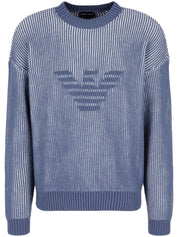 Emporio Armani Sweaters Clear Blue