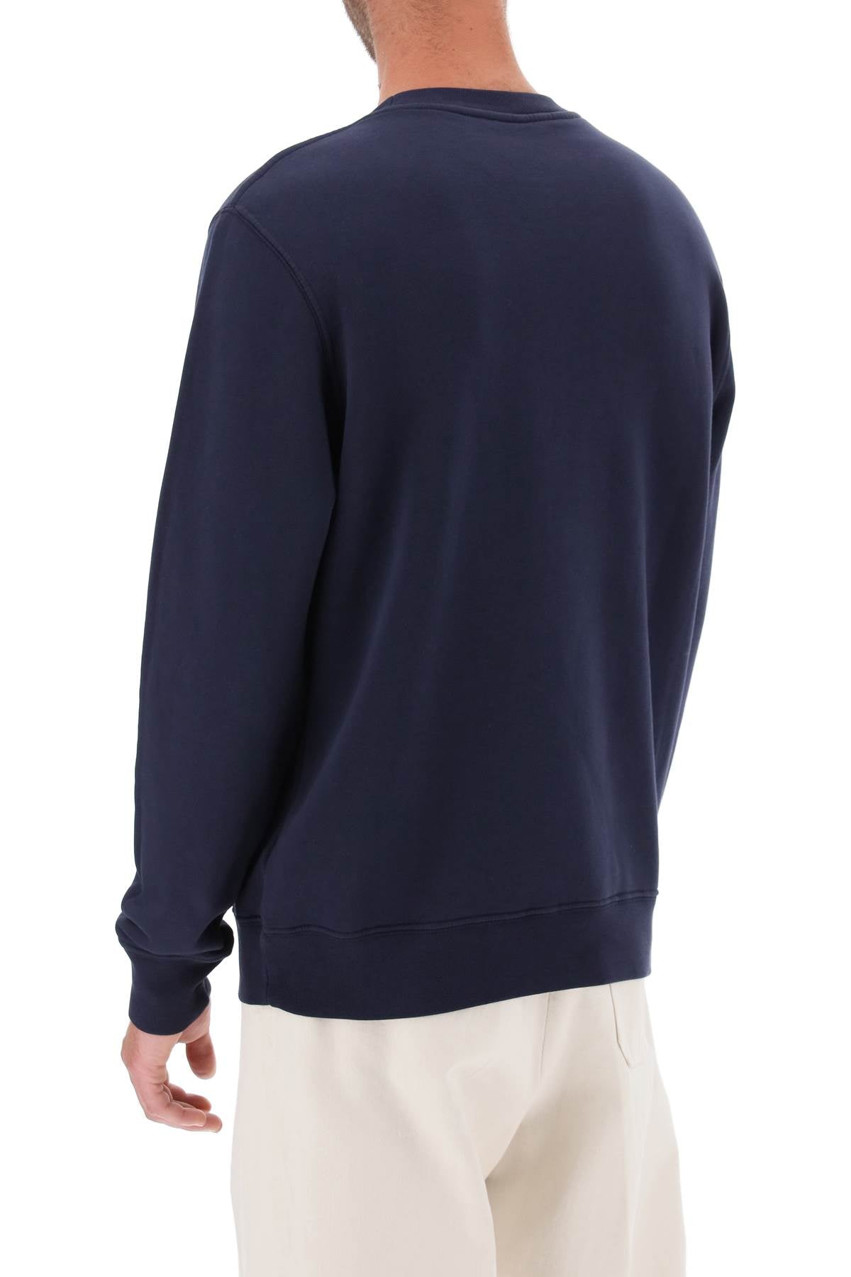 Autry Crew Neck Sweatshirt With Logo Print   Blue