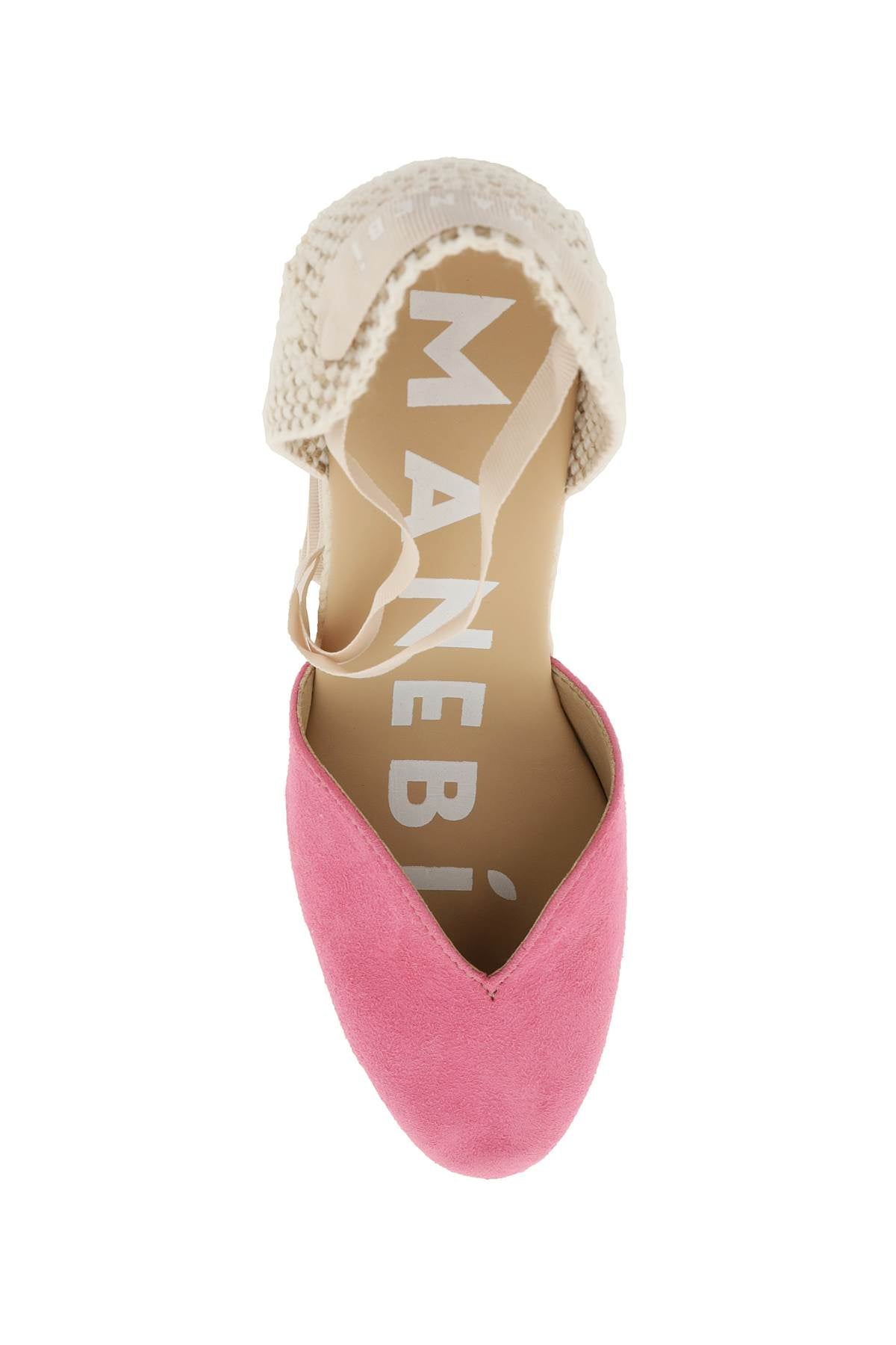 Manebi Wedge Espadrilles   Pink