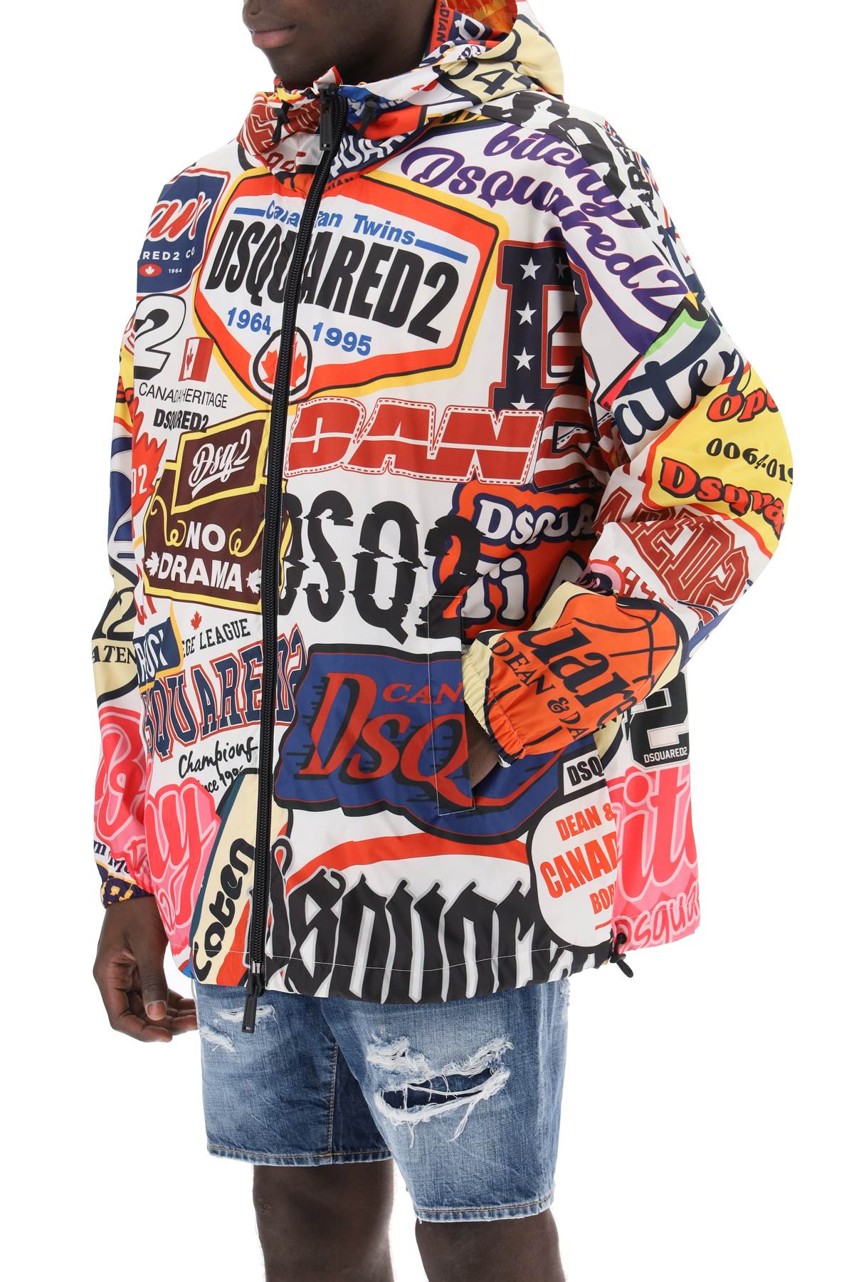 Dsquared2 Logomania Windbreaker Jacket   Multicolor