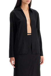 Jacquemus Open Shirt 'The Night Chemise   Black