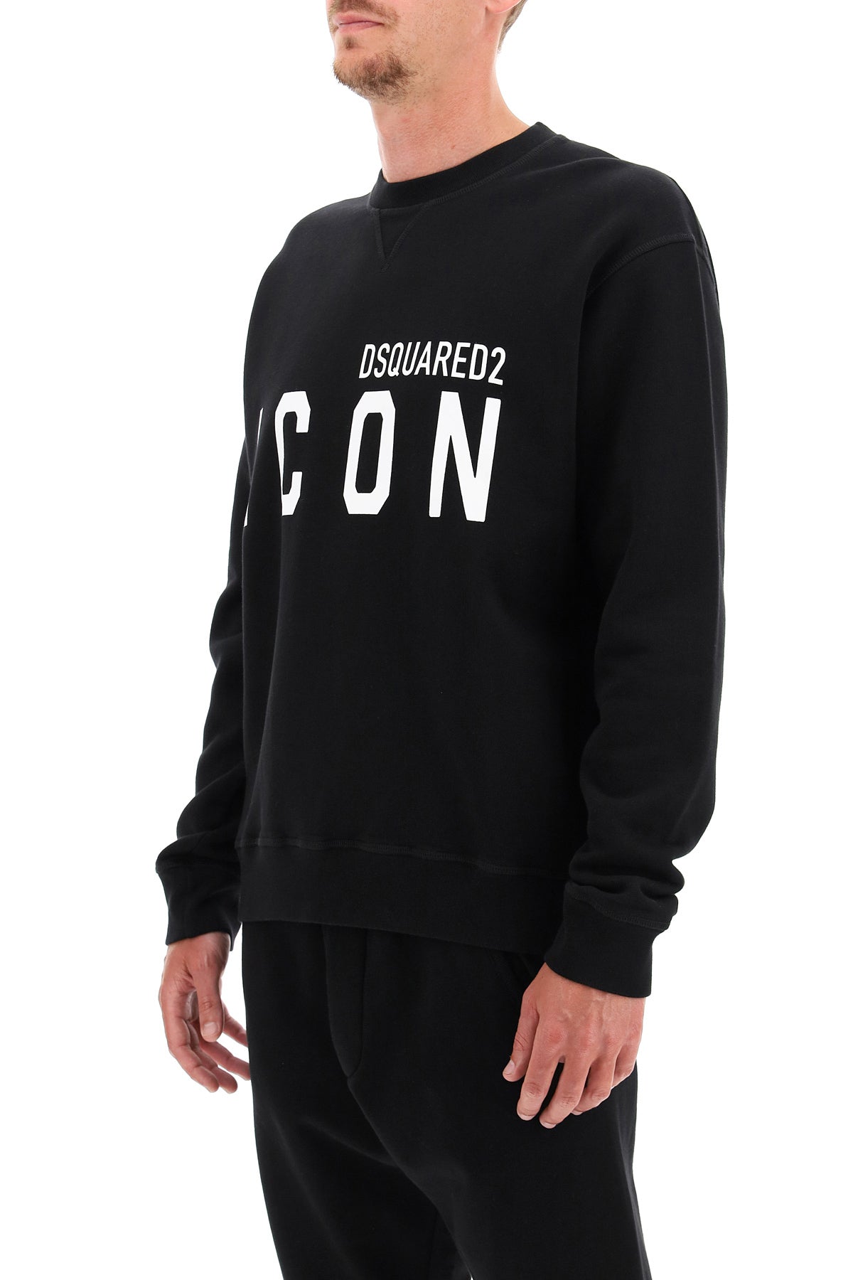 Dsquared2 Icon Crew Neck Sweatshirt   Black