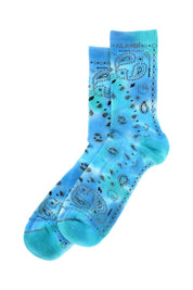 Alanui Bandana Print Socks   Green