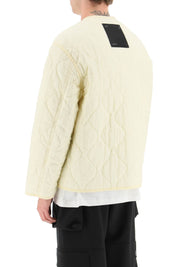 Oamc 'Combat Liner' Quilted Ripstop Jacket   White