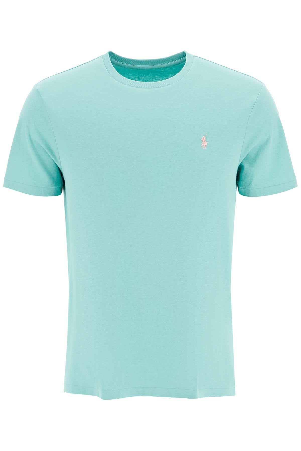 Polo Ralph Lauren Custom Slim Fit T Shirt With Logo   Green