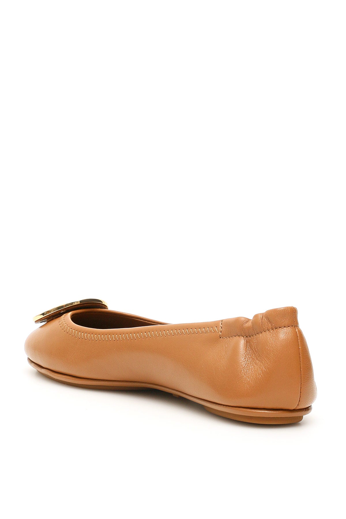 Tory Burch Minnie Travel Flats   Brown