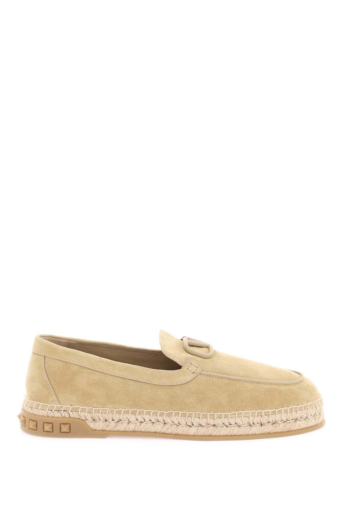 Valentino Garavani Suede Espadrilles   Beige