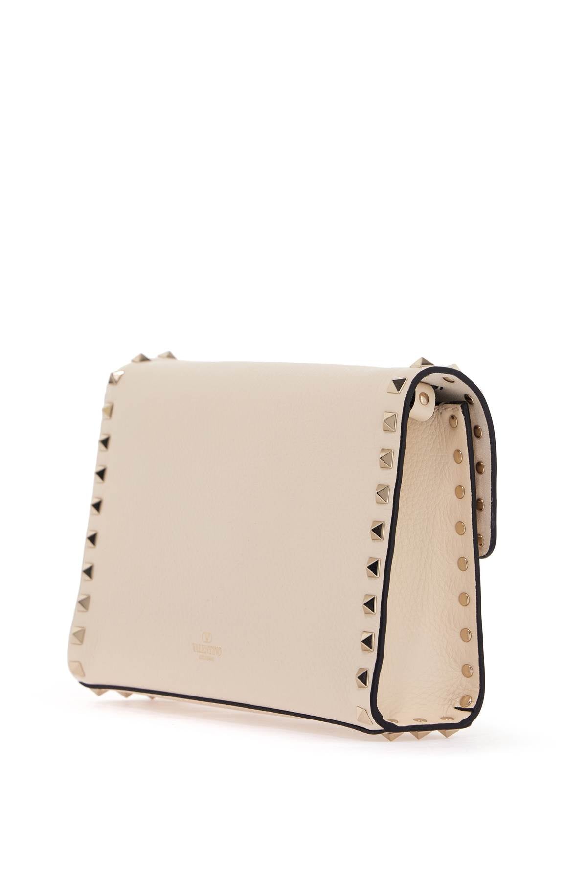 Valentino Garavani Rockstud Small Crossbody Bag   Neutral