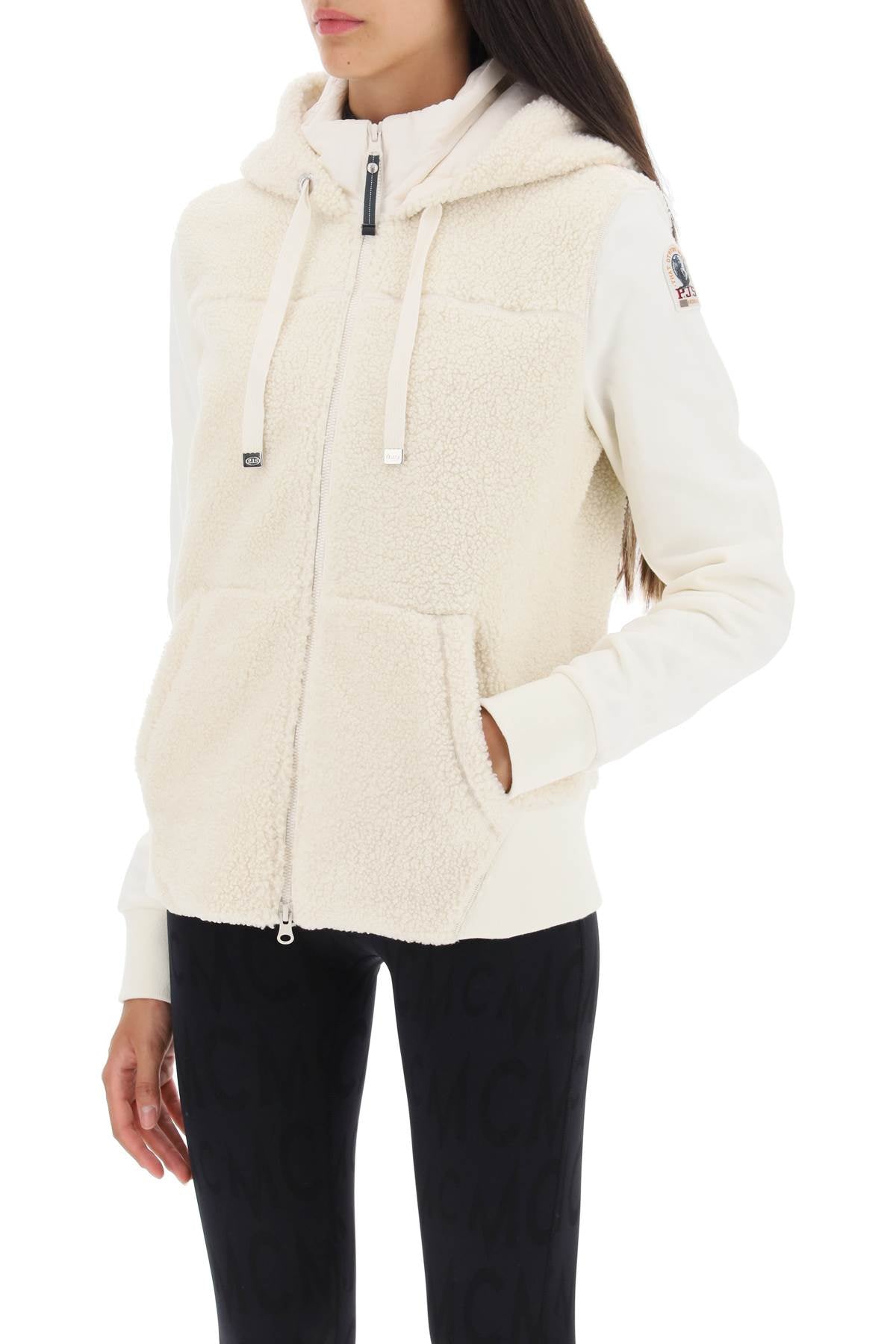 Parajumpers 'Moegi' Sherpa Fleece Jacket   White