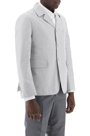 Thom Browne Striped Deconstructed Jacket   White