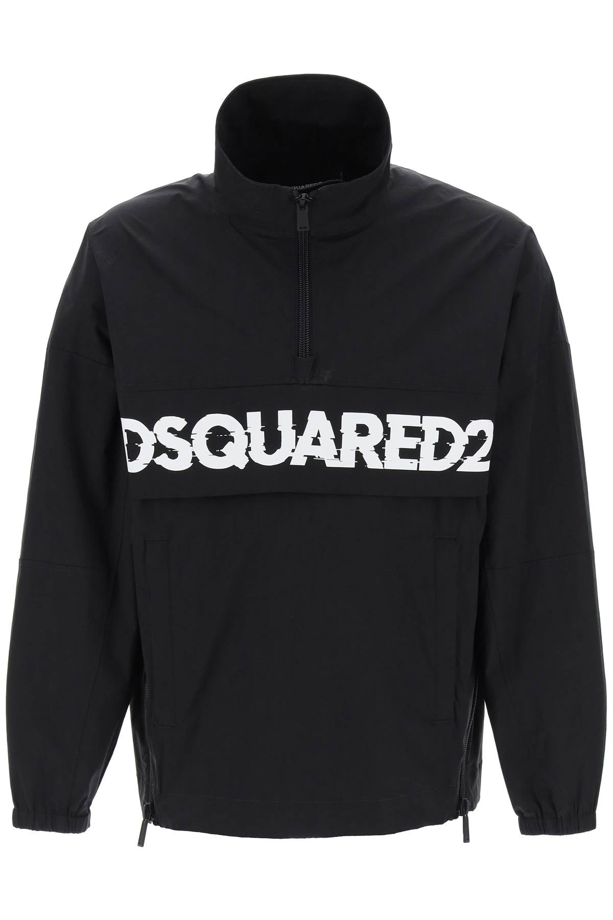 Dsquared2 Anorak With Logo Print   Black