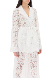 Dolce & Gabbana Pajama Shirt In Cordonnet Lace   White