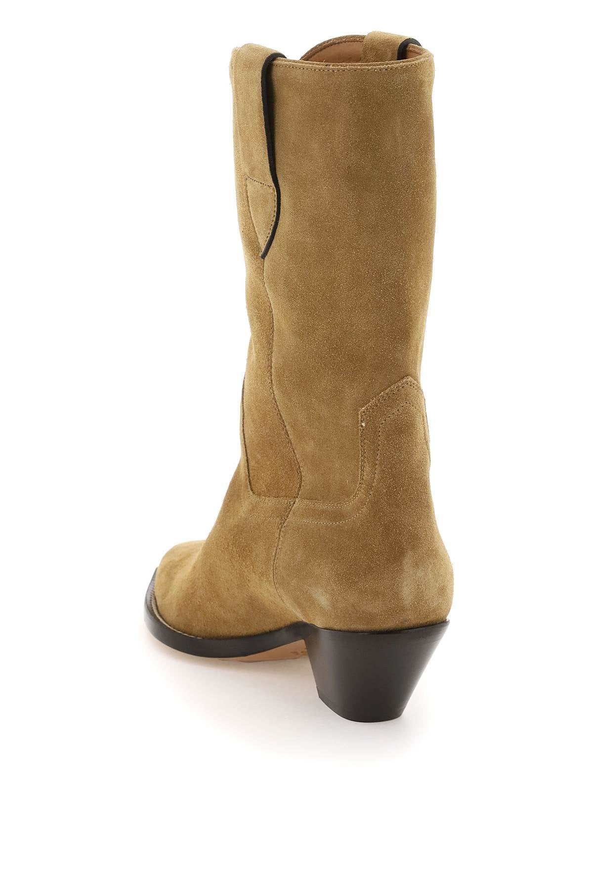 Isabel Marant Dahope Suede Boots   Beige