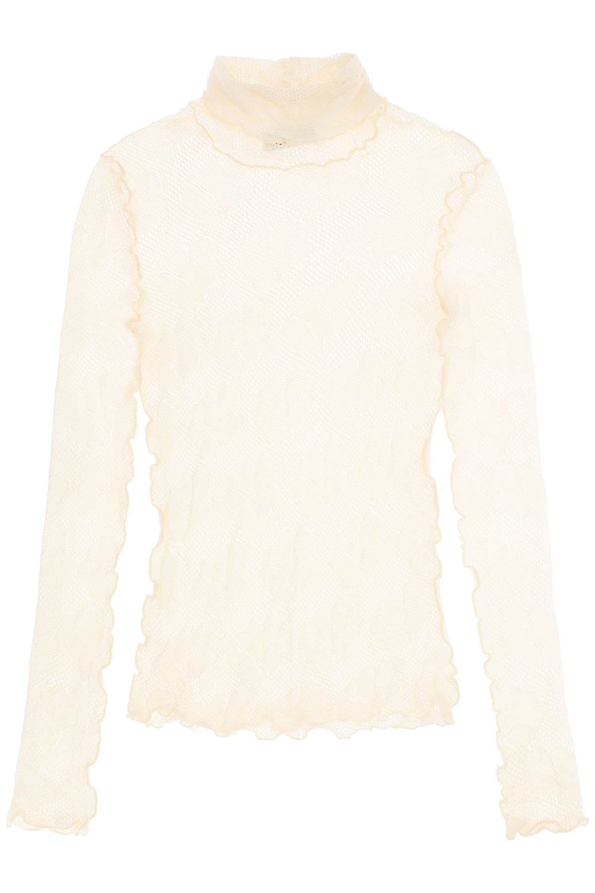 Siedres Mara Turtleneck Top   Beige