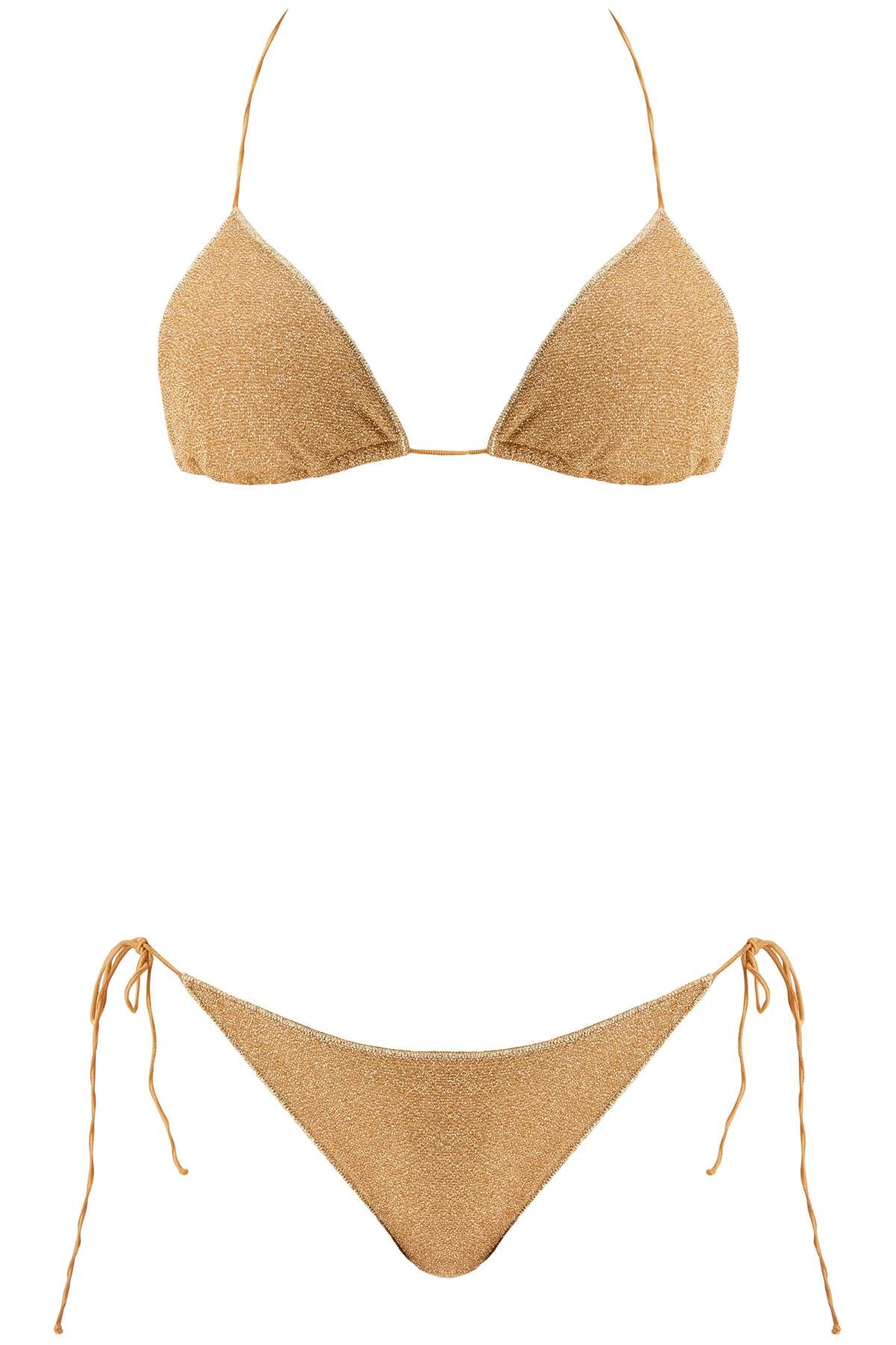 Oséree Lumière Triangle Bikini Set For   Gold