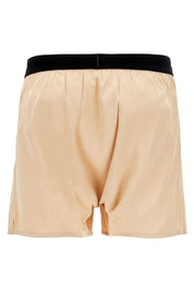 Tom Ford Silk Boxer Shorts   Beige