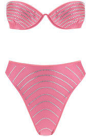 Oséree Bikini Set With Rhinestones   Fuchsia