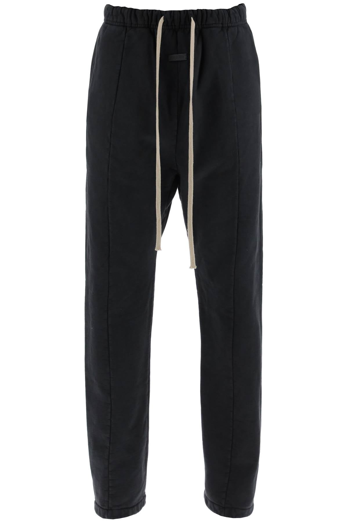 Fear Of God Replace With Double Quotebrushed Cotton Joggers For   Black