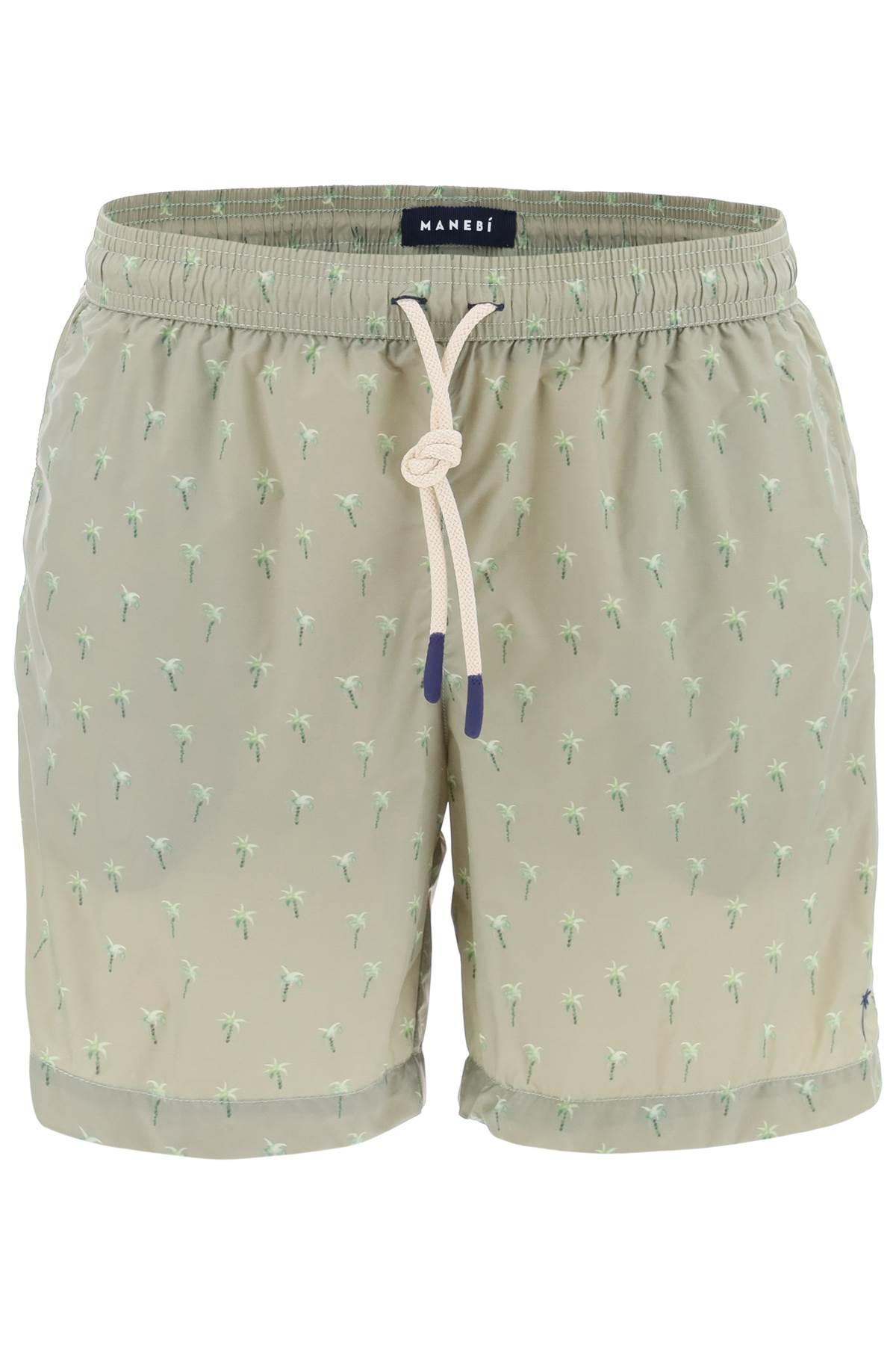 Manebi Printed Swim Trunks   Green