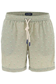 Manebi Printed Swim Trunks   Green