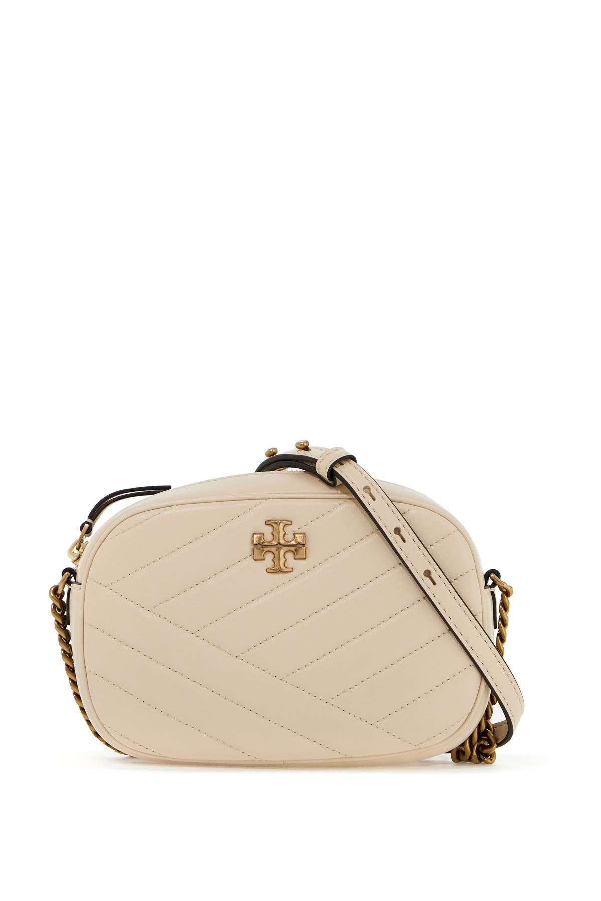 Tory Burch Chevron Small Kira Camera Bag   Neutral