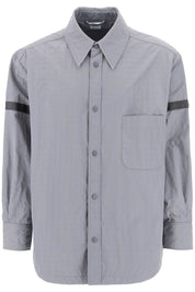 Thom Browne Nylon Ripstop Overshirt In   Grey