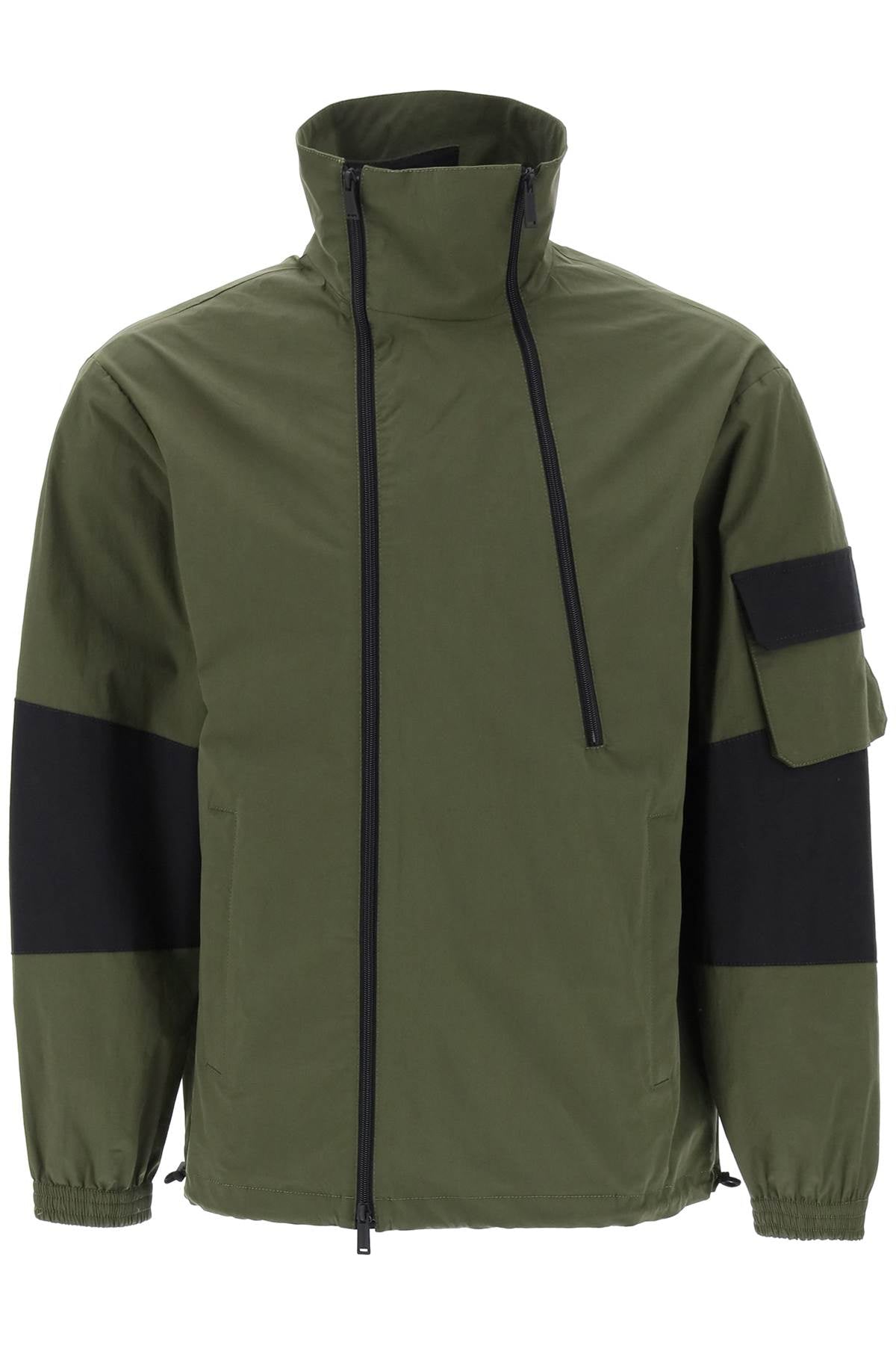 Dsquared2 Technical Blouson Jacket In Stretch Cotton   Green