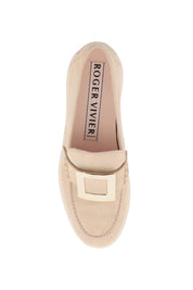 Roger Vivier Leather Viv' Rangers Loafers   Neutral