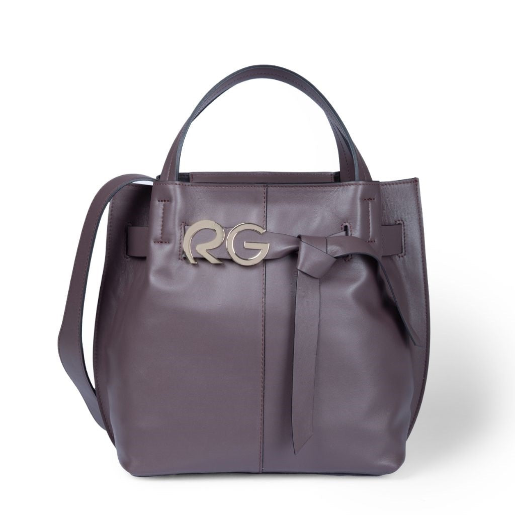 Roberta Gandolfi Dafne Calfskin Tote with RG Metal Detail