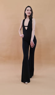 Silenzio Merino Wool Deep V Jumpsuit