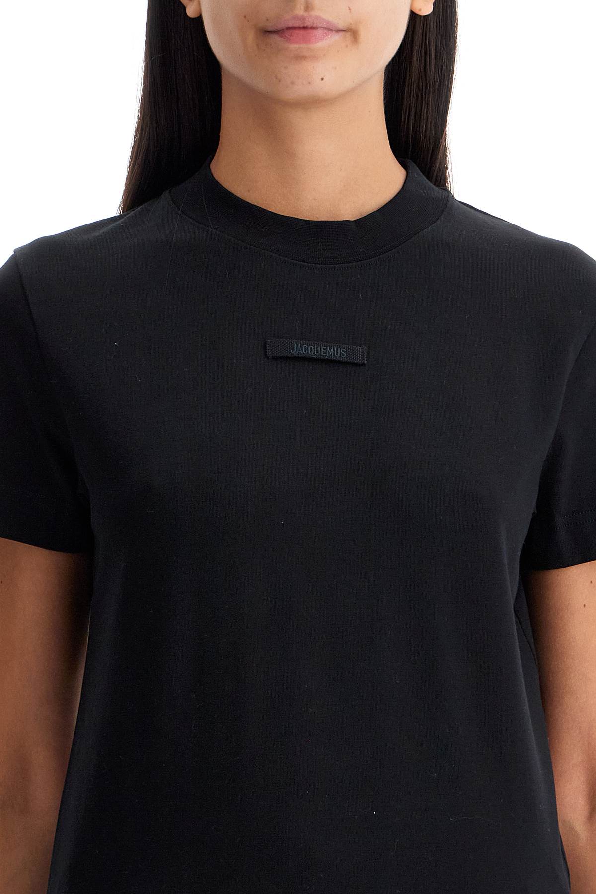 Jacquemus The Gros Grain T Shirt With   Black