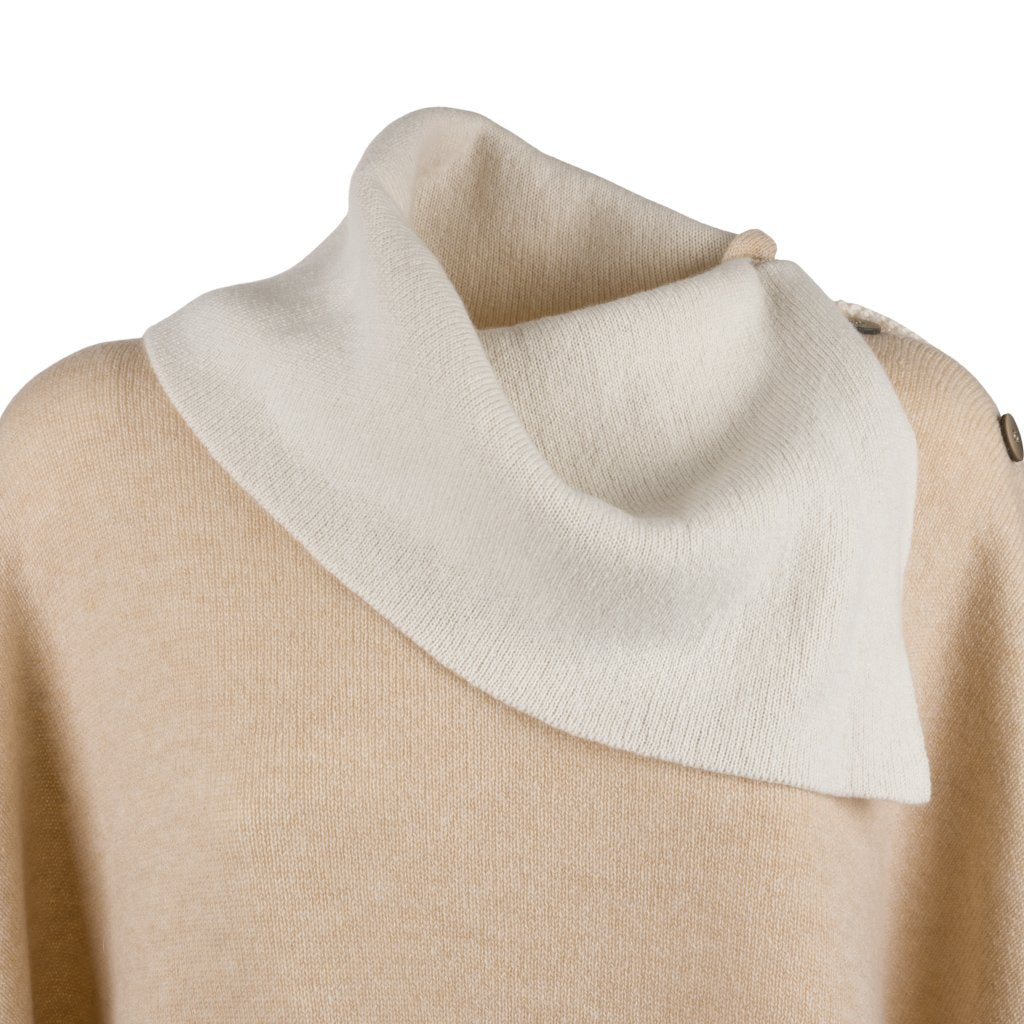 Siena Luxe Zip Cashmere Poncho