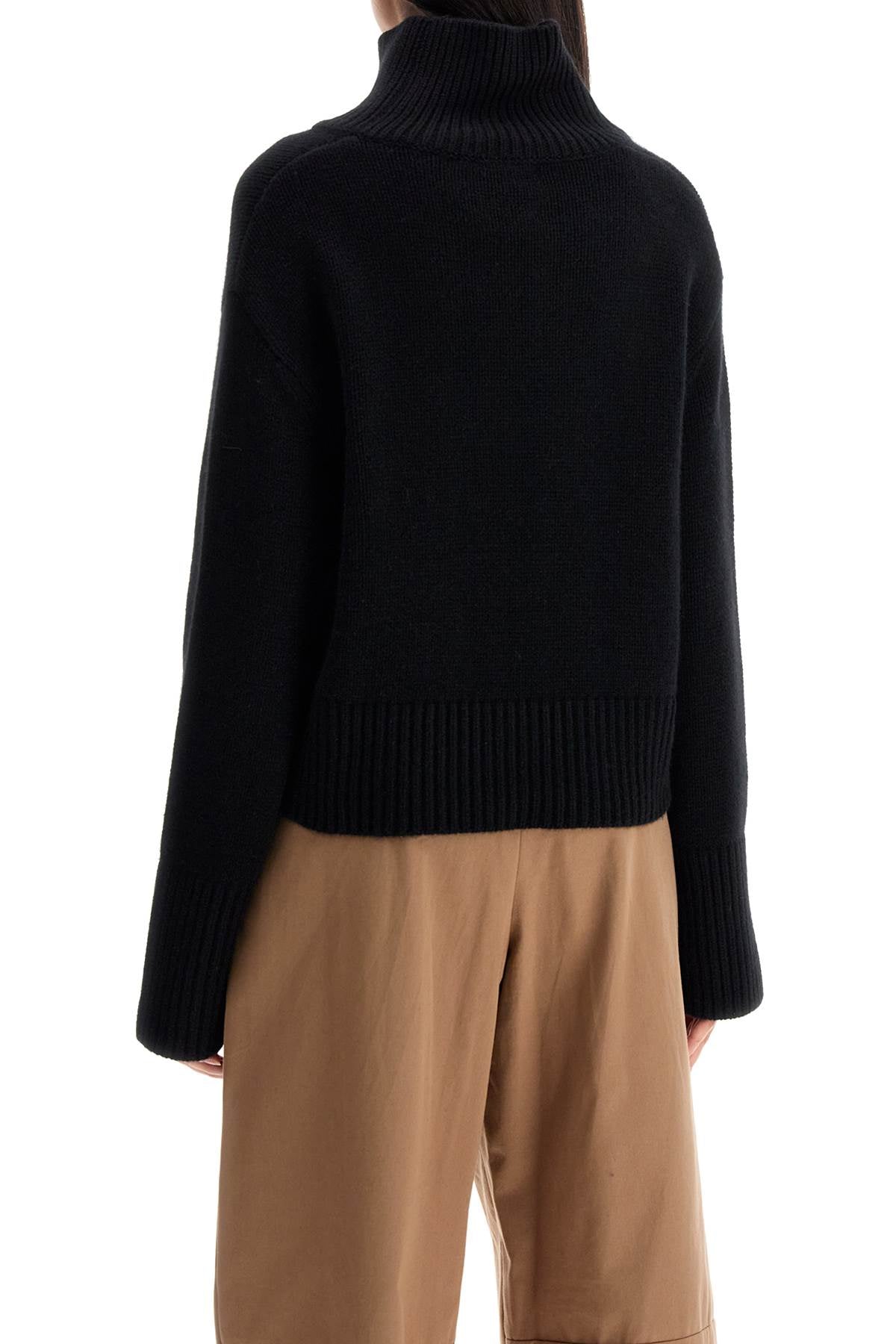 Lisa Yang high-necked fleur sweater