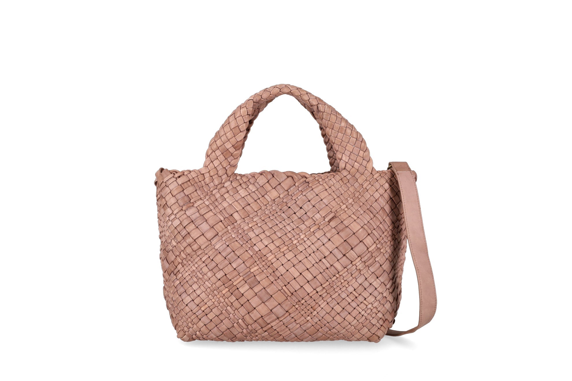 Plinio Visona' Vicenza Elegance Hand-Woven Calfskin Handbag