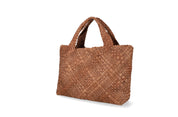 Plinio Vison脿 Italian Woven Calfskin Tote