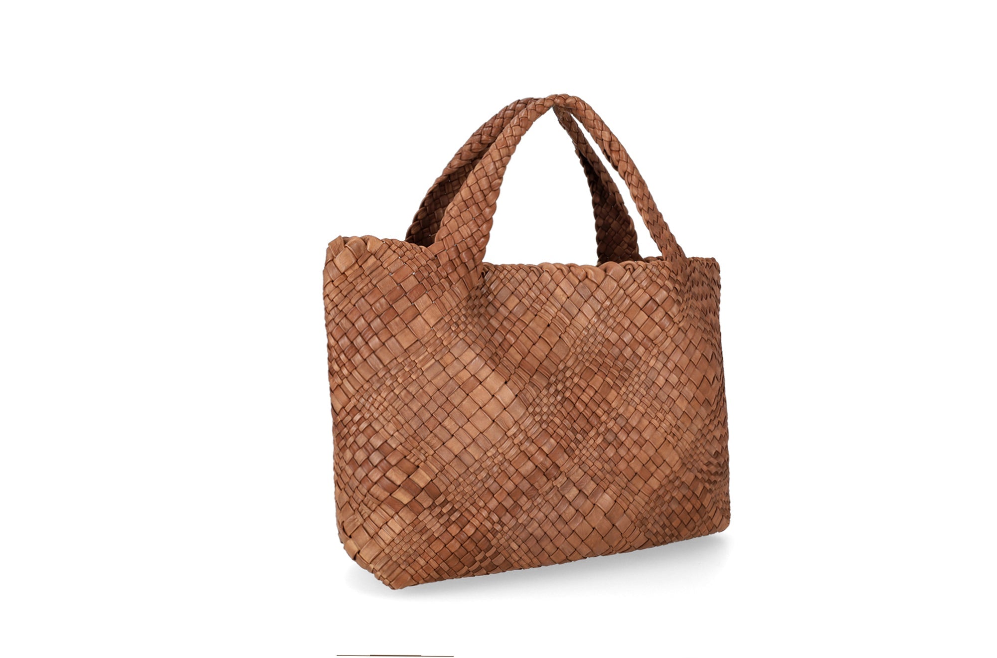 Plinio Vison脿 Italian Woven Calfskin Tote