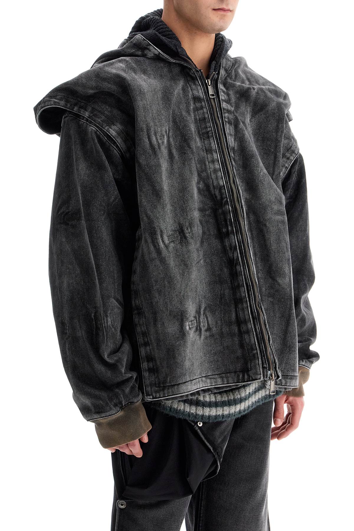 Y Project denim jacket with velcro closure