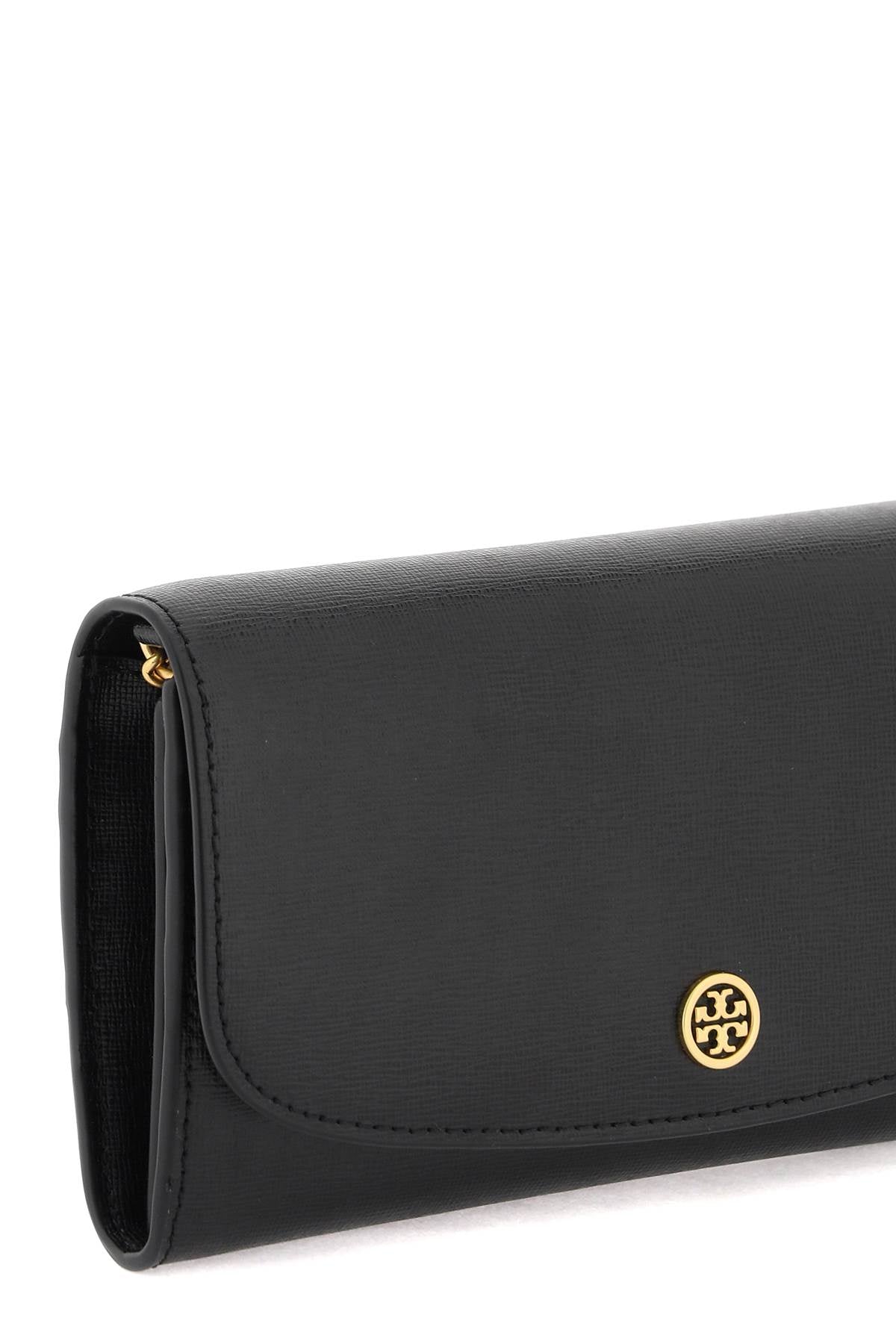 Tory Burch Mini Robinson Shoulder Bag With Strap   Black