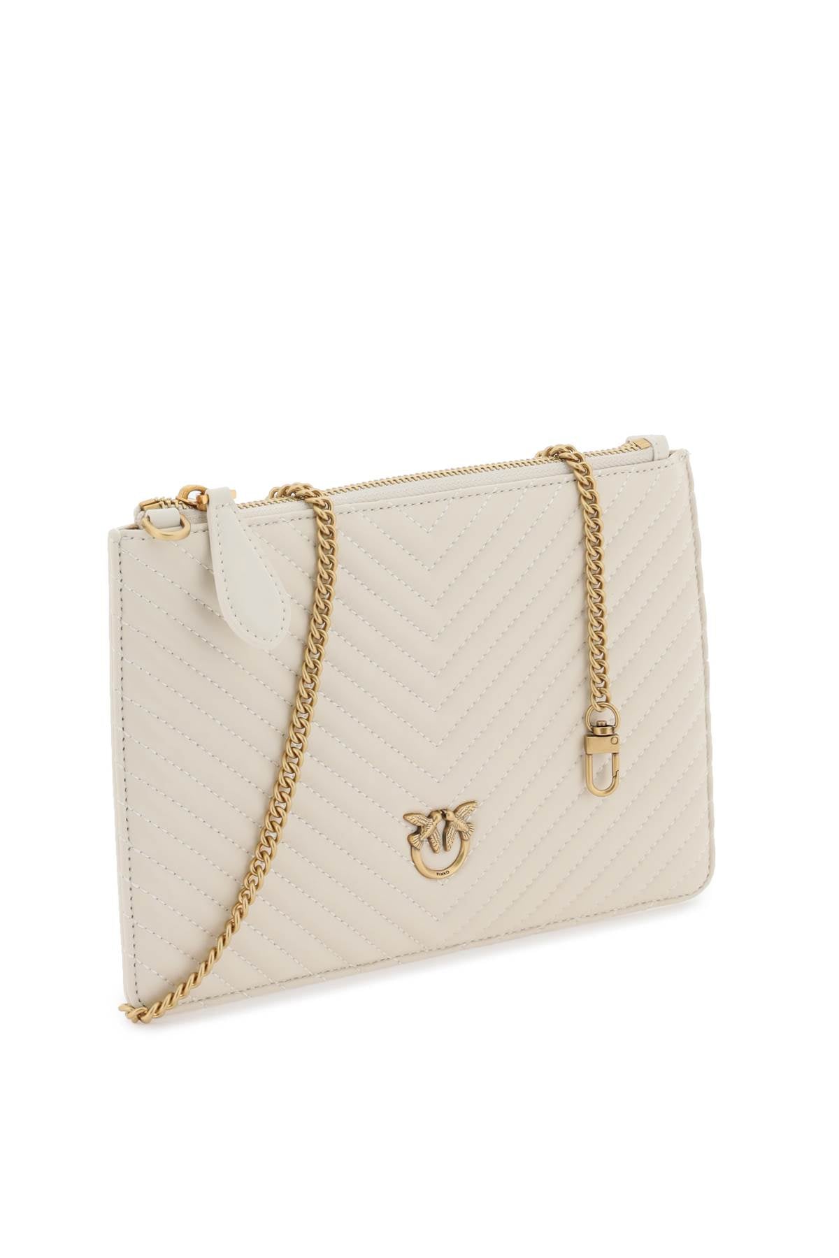 Pinko Classic Flat Love Bag Simply   White